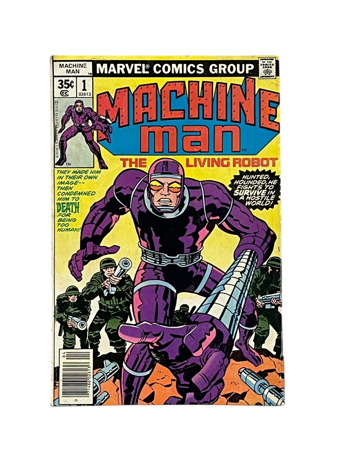 Machine Man #1 Comic Book Marvel Comics 1978 The Living Robot