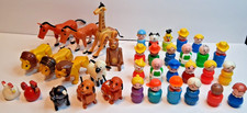 Fisher-Price Little People Vintage Assortment of Figures  Animals Purple Mom