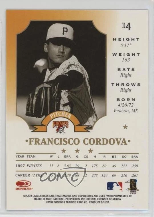 1998 Leaf Fractal Matrix /1600 Francisco Cordova (Bronze) #14 - Image 2 of 2