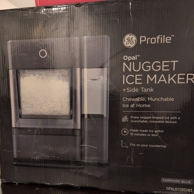 GE Profile Opal Nugget Ice Maker with Side Tank, Countertop Icemaker, Sapphire