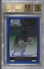 2012 Bowman Draft Chrome Picks Blue Refractor /150 Keon Barnum BGS 9.5 Auto 0b5