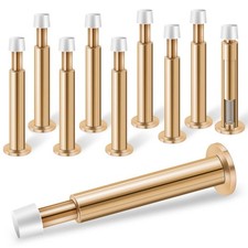 Door Stoppers for Wall, 10 Pack Spring Door Stop, 4.4 Inch Door Stoppers for Bot