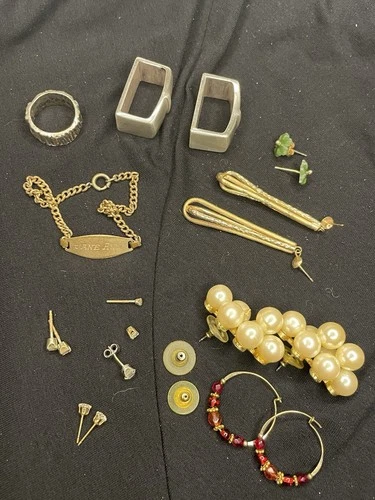Vintage Costume Jewelry Assorted Mixed Lot- Some Scrap