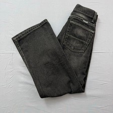 Wrangler Jeans Co Boys Size 10 Slim Black Classic Boot Loose Fit Adjustable Fit