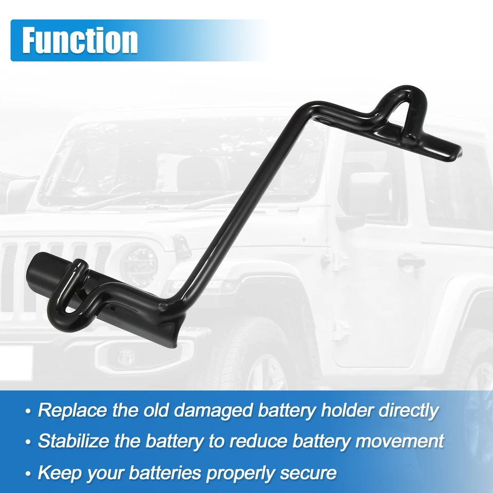 Soporte de retención de batería apto para UNO personalizado para Jeep Cherokee Wrangler 1987-2001 Foto 4 de 4