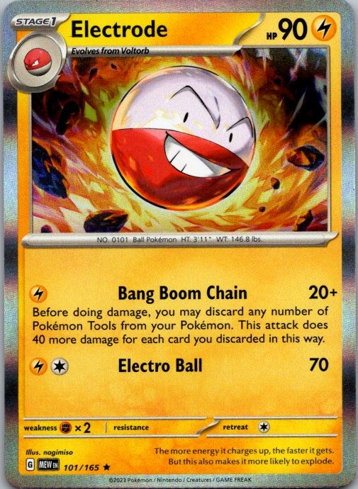 Electrode SV: Scarlet & Violet 151 101/165 NM Holo