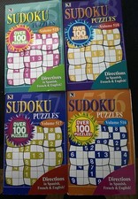 Lot Of 4 Pocket Size Kappa Sudoku Puzzle Books. Volumes 515, 516, 517  518