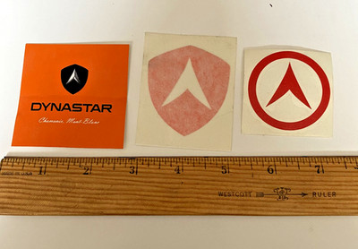 DYNASTAR SKIS LOGO (3) STICKER lot DECAL RED chamonix mont-blanc