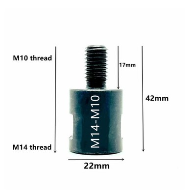Thread Converter Arbor Connector Hole M14 adapter Angle Grinder M10 M14 5/8-11''