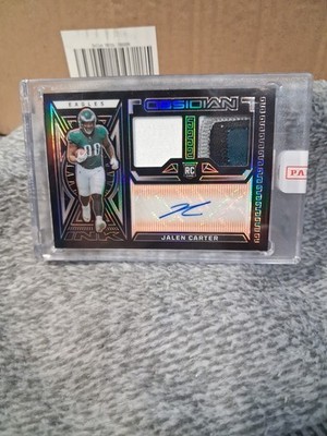 2023 Panini Obsidian - #RJI-JCA Jalen Carter Rookie Patch Auto /49 RPA