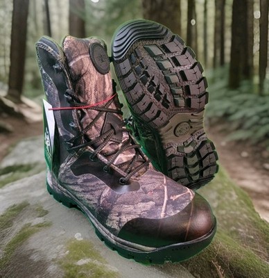 New Rocky LYNX Mens 8'' 1000g Insulated Waterproof Missy Oak Hunting Boots, sz 9W
