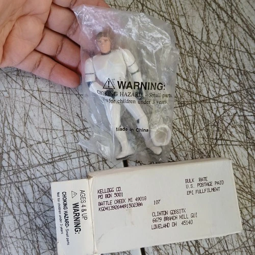 Vintage Han Solo Storm Trooper Disguise Figure 1995 Kenner Kellogg's Mail Away