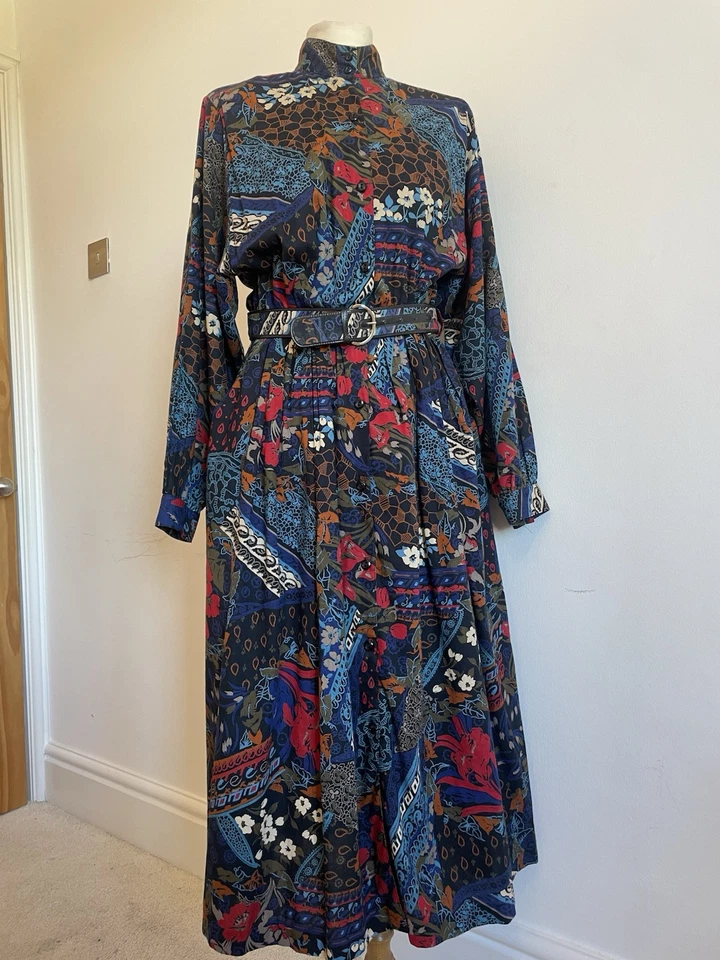 Vintage Mandy Marsh Floral Dress Size UK 10 - Image 4 of 4