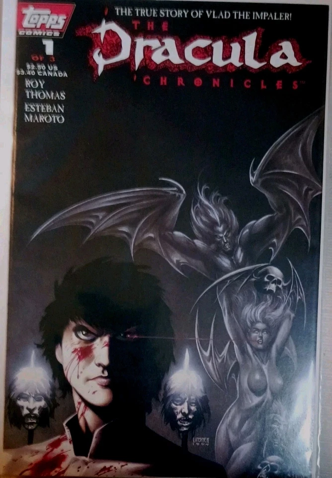 The Dracula Chronicles 1-3, Topps Comics, Apr 1995 - Image 2 of 4
