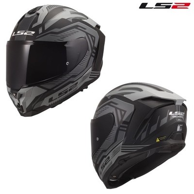 LS2 Challenger II Dravix Matte Gray/Black Full Face Street Motorcycle Helmet