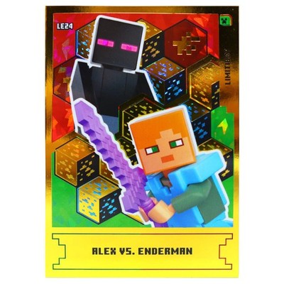 Lego Minecraft Karten Serie 1 - Sammelkarten Trading Cards - Gold Karte LE24