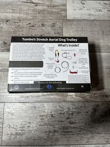 Tumbo Trolley 150ft - Anti-Shock Aerial Dog Runner for Yard Small and Large D... - Picture 6 of 9