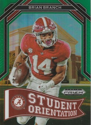 2023 Panini Prizm Draft Picks - Student Orientation Brian Branch #SO-22 Green...