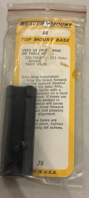 WEAVER TOP MOUNT BASE 66 FITS SAKO VIXEN FRONT BASE