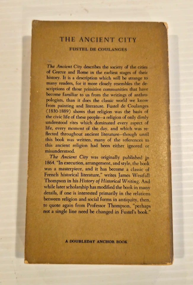 The Ancient City vintage Anchor Doubleday collectible paperback book 1956 Fustel Foto 2 de 4