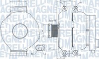 Magneti Marelli Lichtmaschine Generator Lima 063732009010 14V FüR BMW 3Er E90 Z4
