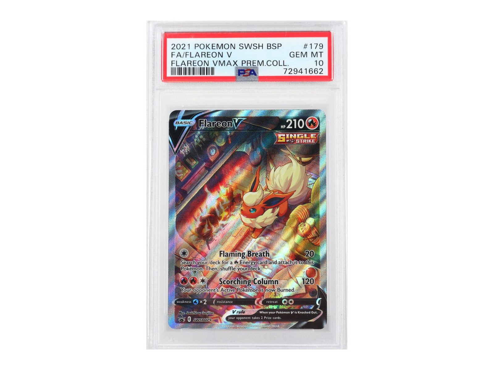 Pokemon SWSH Promo Flareon V SWSH179 PSA 10 GEM MINT