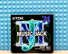 MD    TDK MUSIC JACK BLUE 74  VS. II  BLANK MINI DISC  1  SEALED 