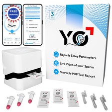 Sperm Test YO Home FDA Cleared Semen Analysis Concentration Motility Tests Visit