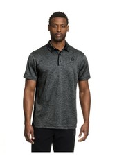 REEBOK Men  s Size M Performance Polo Shirt Short Sleeve Wicking   Ebony Heather