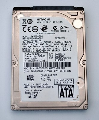 Hitachi 7K500-500 (HTS725050A9A362)