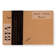 24 Ft Radio Dial Cord String 288" BRAIDED .8mm BROWN for Vintage Tuner .031 