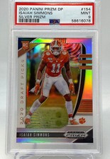 2020 Panini Prizm Isaiah Simmons SILVER PRIZM Rookie Card RC PSA 9