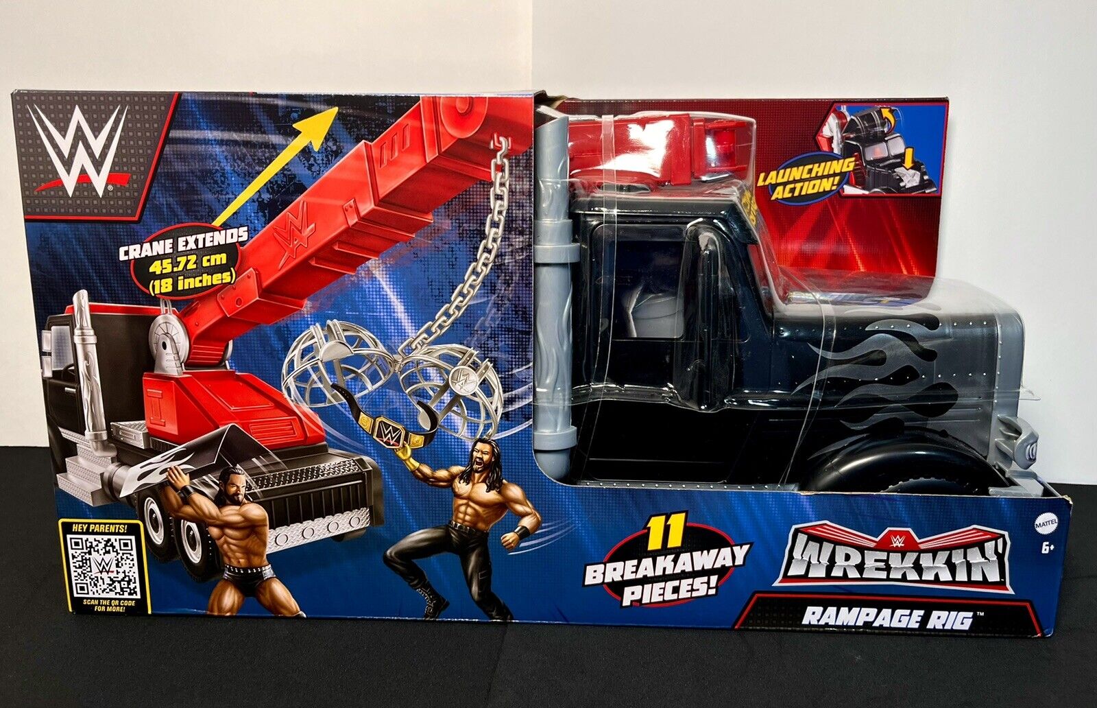 2022 WWE Wrekkin’ Rampage Rig Truck w/ 11 Breakaway Pieces & WWE Championship