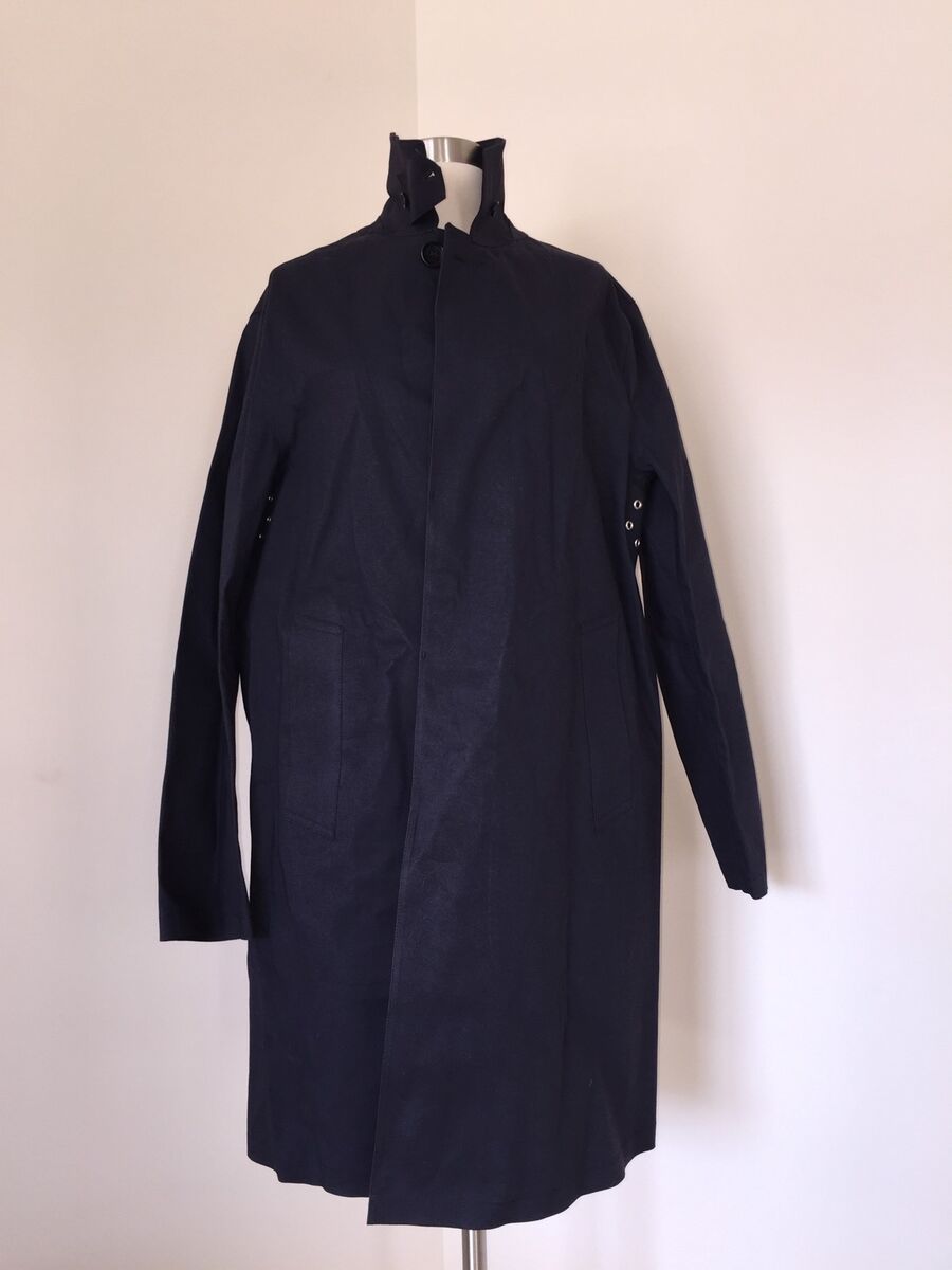 JCREW Mackintosh Dunkeld coat navy Rain Trench Jacket 06909 JCREW Mackintosh Dunkeld coat navy Rain Trench Jacket 06909