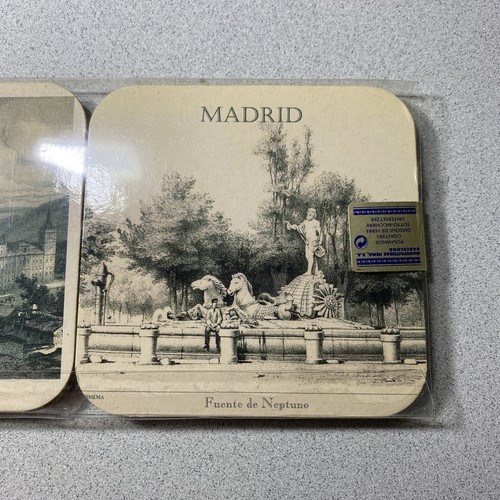 MfH Vintage Architectural Art Deco set sottobicchieri/6 Madrid Spagna nuovo con scatola made in EU - Foto 7 di 12