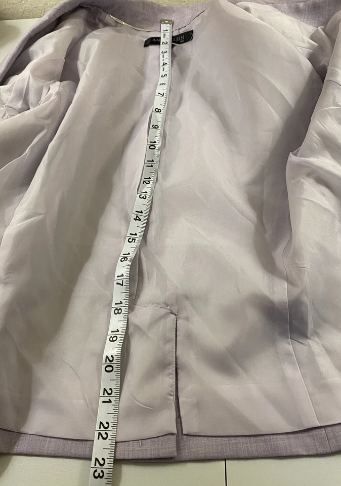 2Шт Anne Klein фиолетовый фиолетовый костюм Sz 10/юбка Sz 14 (Великобритания) плиссированные новый с Ярлыками! Ret. $340 - Изображение 4 из 4