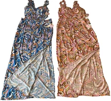 Haute Monde Swim Top Long Skirt Sets Womens Size XL Multicolor Stretch 2 Sets