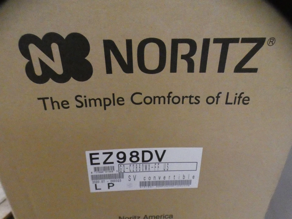 Calentador de agua residencial sin tanque (LP) Noritz EZ98DV 180.000 BTU interior/exterior Foto 4 de 4