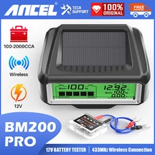 ANCEL BM200 PRO Car 12V Battery Tester Monitor Charging Cranking Start Load Test