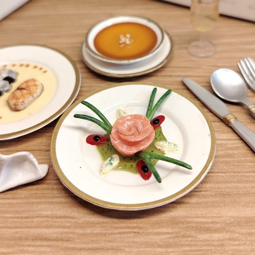 Re-ment Miniature EUROPEAN GOURMET FOOD MEAL SOUP DINNER Barbie Kitchen 2004 - Picture 10 of 36