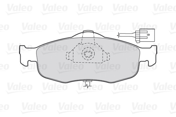 Plaquettes de frein Valeo 301033 pour éliminer les vibrations