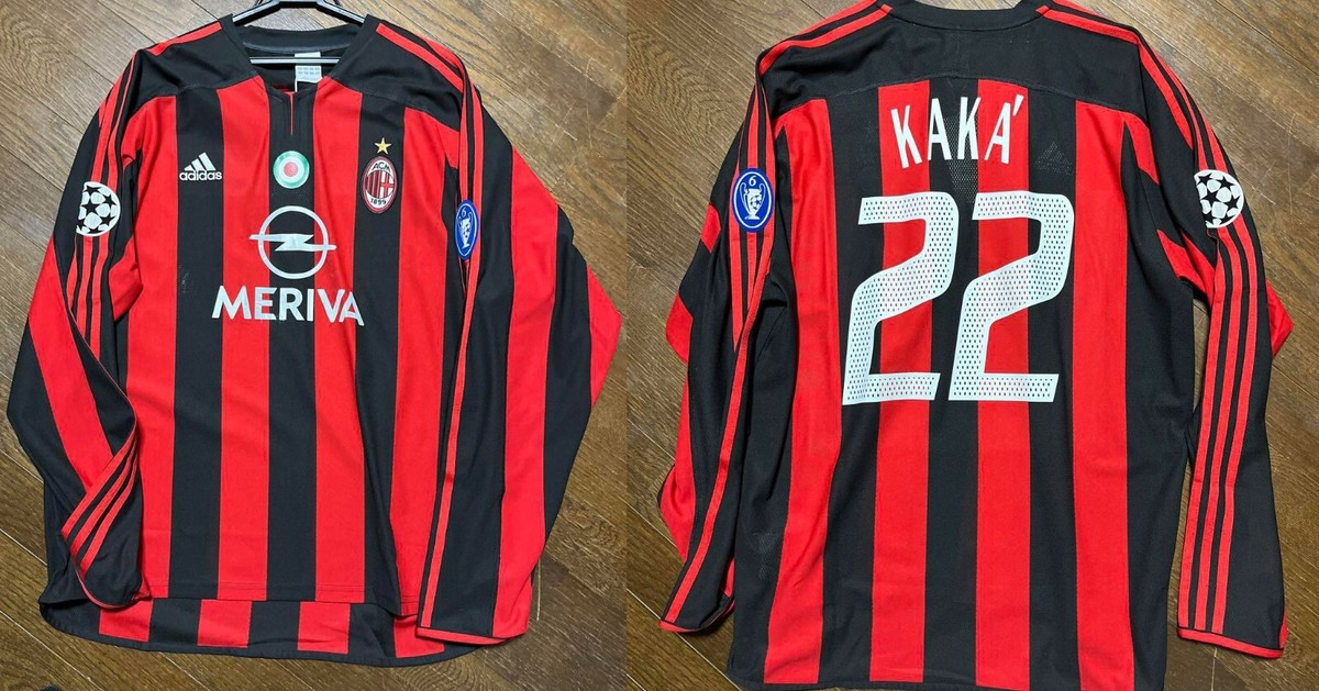 KAKA #22 AC MILAN 2003 2004 Home XL Maglia Shirt Jersey Adidas
