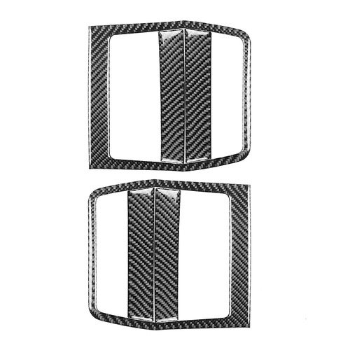 6Pcs For Dodge Challenger 2008-2014 Carbon Fiber Interior Door Pull Panel Cover - Picture 3 of 10