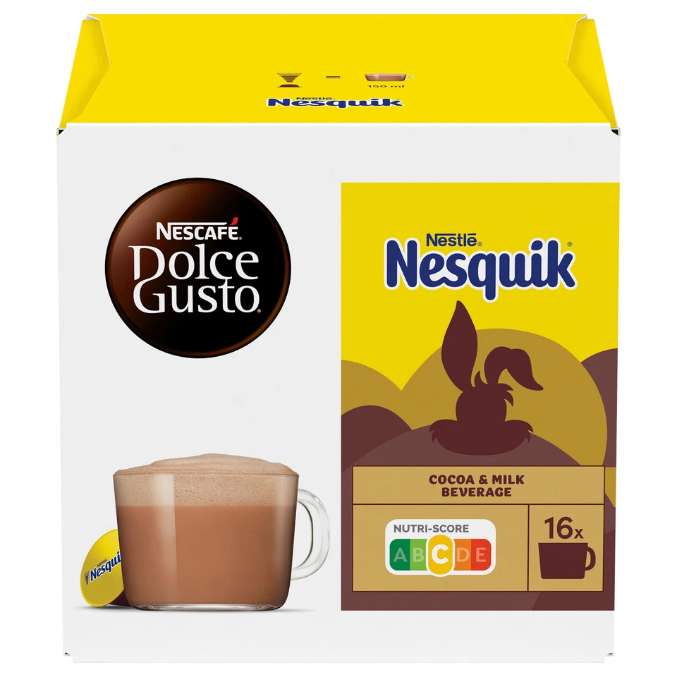 6 Cajas Cápsulas NESCAFE NESQUIK Cacao Chocolate Caliente Bebida Dolce Gusto 256g 9oz Foto 4 de 4
