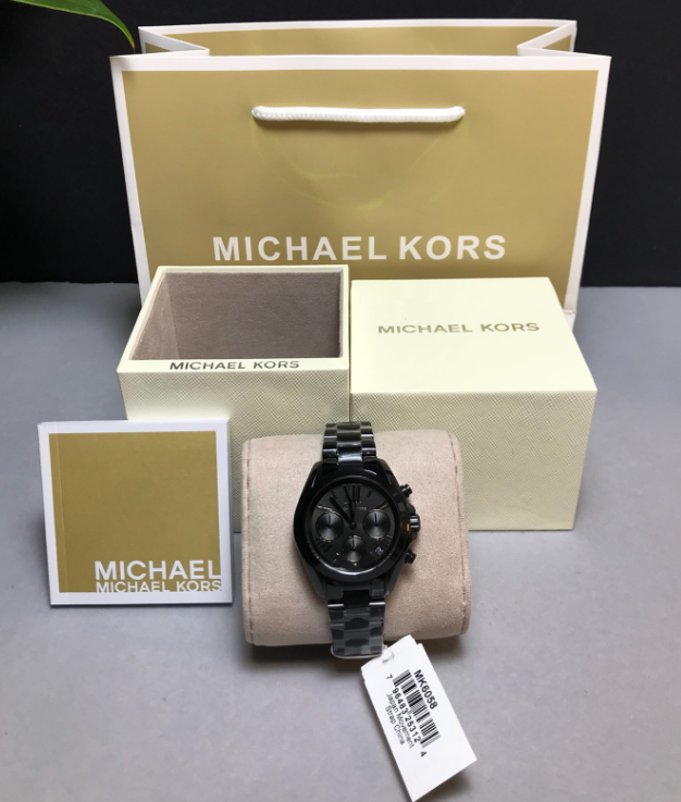 100 Michael Kors MK6058 Black Mini Bradshaw Stainless Steel 100 Michael Kors MK6058 Black Mini Bradshaw Stainless Steel