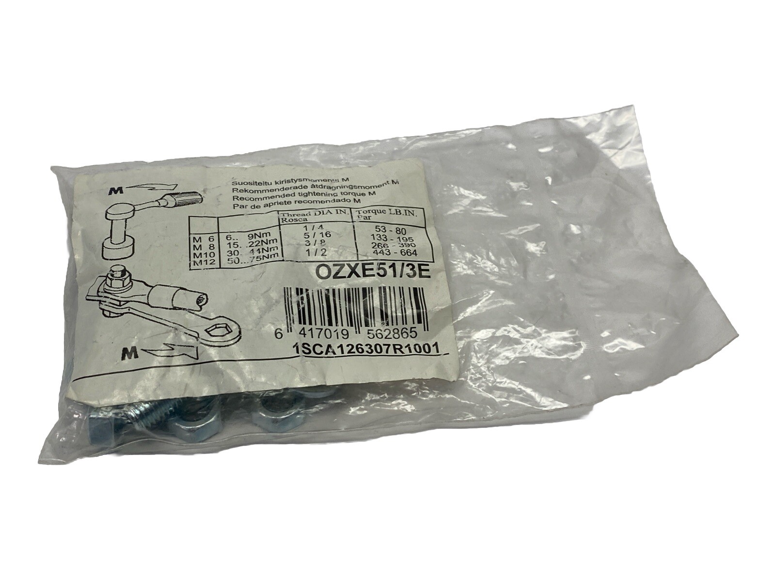 ABB 1SCA126307R1001 Hardware Kit OZXE51/3E