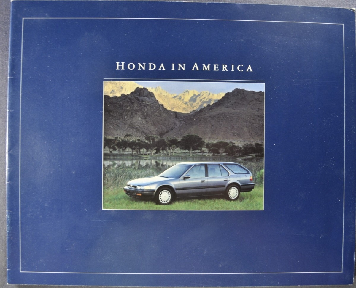 1993 Honda Corp America Brochure Civic VX Accord Coupe Wagon
