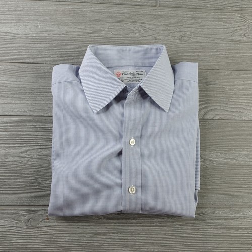 Turnbull Asser Button Down Hemd Herren 15,5 39 cm Made in England Luxus Baumwolle