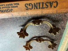 LOT DE DEUX TIRETTES DE TIROIR METAL VINTAGE