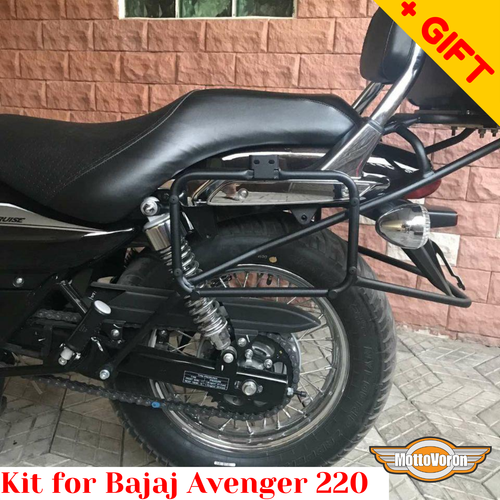 For Bajaj Avenger 220 Crash bars Rack Luggage system Side carriers